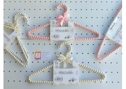 Вішалки-плечики металеві 400х10мм. з перламутровими кульками